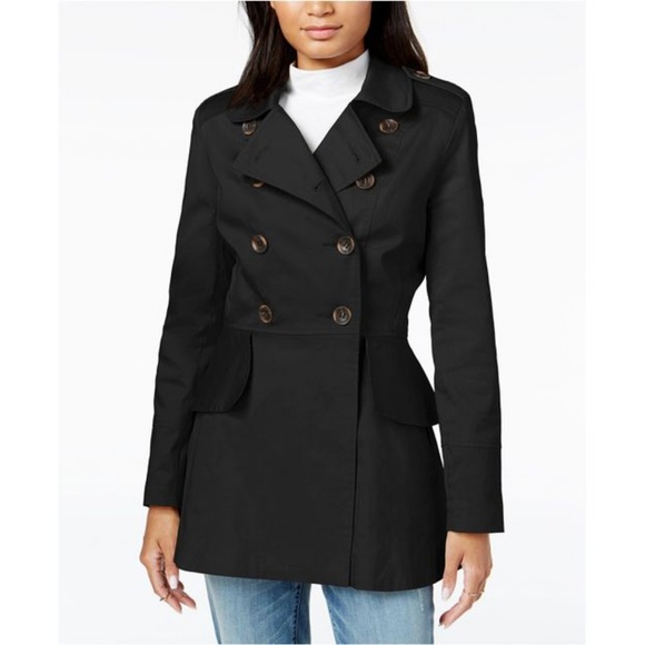 Maison Jules Jackets & Blazers - Maison Jules Peplum-Detail Trench Coat